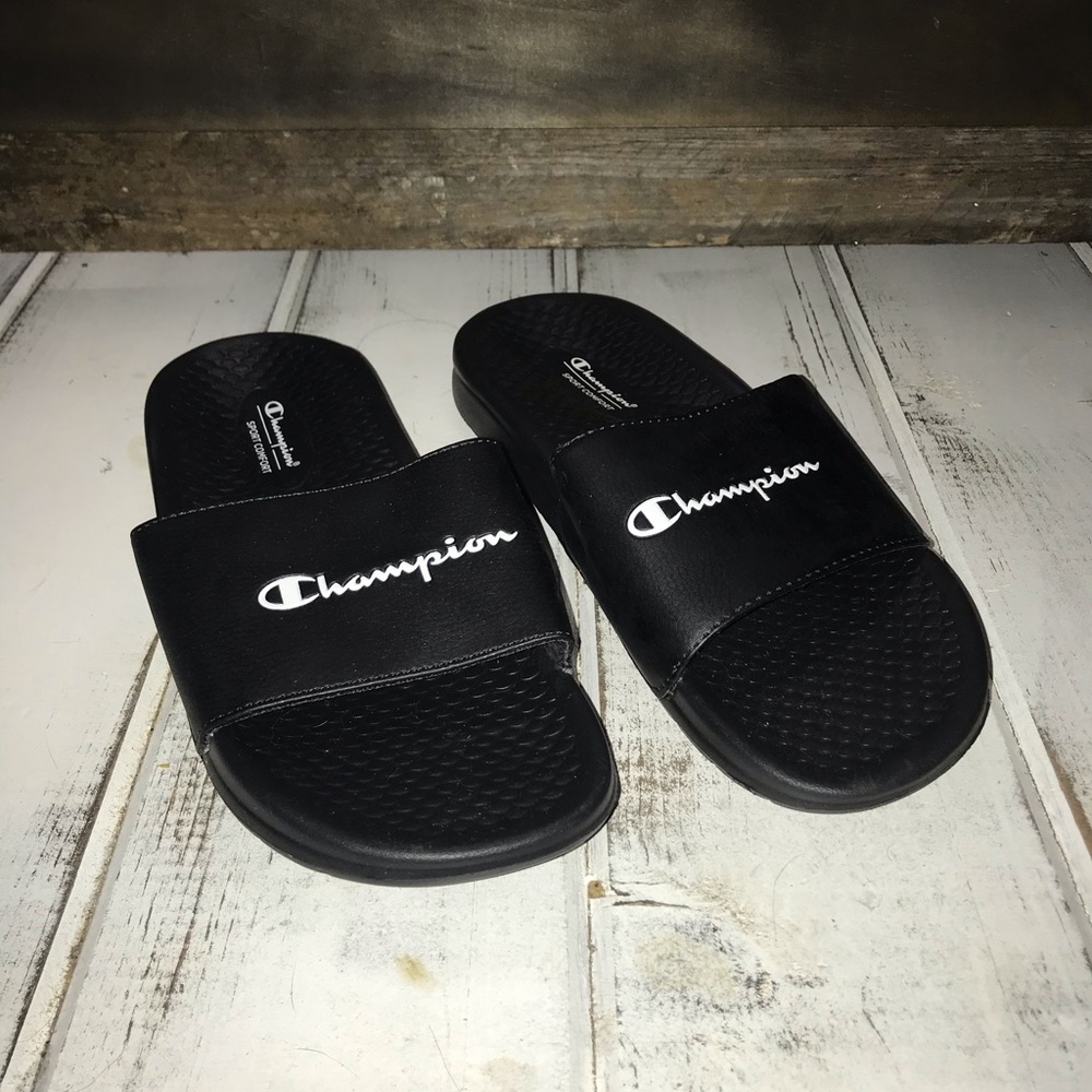 Never worn champion slides